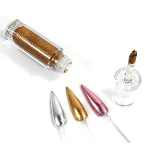 <strong>On</strong> Sale <strong>Nail</strong> <strong>Chrome</strong> Mirror Powder Colorful <strong>Effect</strong> Pigment Liquid Magic Mirror Powder for <strong>Nail</strong> - Product Image 6