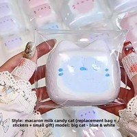 Candy Cat Squeeze Mochi Squishies en forme d'aliments, texture crémeuse et juteuse, effet éclatant, sensation crémeuse faite maison, anti-stress