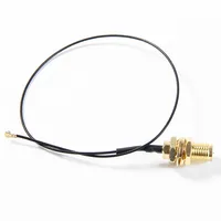 Antenne WiFi sans fil Sma mâle 2,4G/5,8G 6 dBi RP-SMA+IP4 Câble pigtail pour carte sans fil AX210 AC9260 AX 200 NGFF M.2 WIFI/WLAN