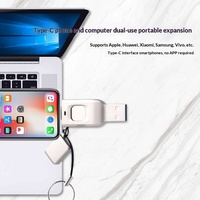 Nueva Memoria USB con Encriptación de Huellas Dactilares, Doble Interfaz Tipo-C, para Teléfono Móvil y Computadora, de Gran Capacidad