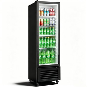 Vitrina Refrigerada Comercial Bajo Mostrador con Puerta de Vidrio Individual, Gabinete Duradero para Almacenamiento de Diversas Bebidas - Product Image 6
