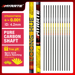 Tốt nhất bán id4.2mm Carbon mũi tên trục cho recurve Cung. 001/.003/.006 thẳng nhắm mục tiêu mũi tên thiết bị và phụ kiện - Product Image 6
