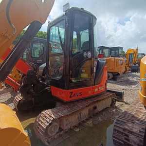 Mini-excavatrice Hitachi ZX55 d'occasion du Japon, 5 tonnes, moteur Yanmar, boîte de vitesses PLC, hydraulique, stabilité excellente, état impeccable - Product Image 1