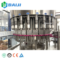 Ligne de production de remplissage et d'embouteillage d'eau minérale purifiée entièrement automatique à petite échelle de 350 ml