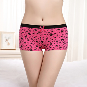 <span class=keywords><strong>Sexy</strong></span> <span class=keywords><strong>Star</strong></span> Lady's: Mutandine da donna in cotone stampato, morbide e traspiranti, a vita media - Product Image 3