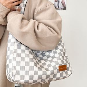 Sac à main en toile de grande capacité, sac à main Vintage à épaule unique magnétique avec poche supérieure, fourre-tout de Shopping pour femmes - Product Image 2