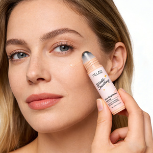 Sérum Rafraîchissant Contour des <span class=keywords><strong>Yeux</strong></span> à la Caféine avec Applicateur à Billes – Crème Coréenne Intense pour <span class=keywords><strong>les</strong></span> <span class=keywords><strong>Yeux</strong></span> Contre <span class=keywords><strong>les</strong></span> Poches – Crème Hydratante à l'Acide Hyaluronique pour le Contour des <span class=keywords><strong>Yeux</strong></span> Délicat - Product Image 1