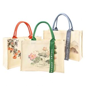 Bolsas de Lona Personalizadas Promocionales, Bolsas de Compras Reutilizables con Logotipo Impreso Personalizado - Product Image 4