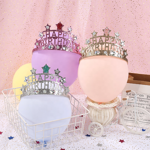 ที่คาดผมเด็กสำหรับงานวันเกิด ประดับตัวอักษร HAPPY BIRTHDAY สีสันสดใส ประดับเพชร - Product Image 1