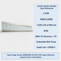 Plafonnier LED encastré SHIZI pour voies ferrées, en aluminium 6063-T5 et PC, IP30, pour transport, OEM, ODM, vente en gros, tension personnalisable pour trains et métros
