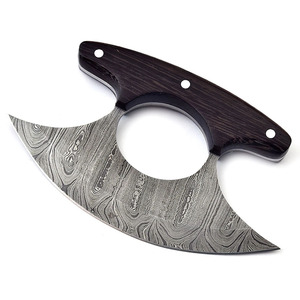 Couteau à pizza professionnel LEGACY BLADES, durable, antidérapant, en acier Damas, manche en bois, outil de découpe de cuisine durable et tranchant, luxe - Product Image 6