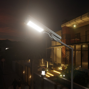 Lámpara <span class=keywords><strong>Solar</strong></span> LED Starship de 800W/1200W con Certificación CE ROHS, Alimentación CC, Carcasa de ABS, con Cámara CCTV 4G para Carreteras - Product Image 2