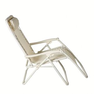 Chaise pliante de jardin portable en aluminium à gravité zéro - Chaise de pêche moderne en bois massif - Product Image 1