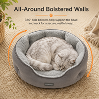 Lit pour animaux de compagnie en carton noir solide moderne et écologique, entièrement enveloppé pour plus de confort, lavable en machine, emballage en carton
