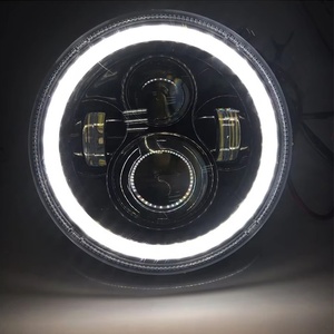 Faro LED de 7 Pulgadas, 12V, 60W, DRL H4, Aro Halo, Ojo de Ángel, 7500 Lúmenes, 6000K, para Auto y Motocicleta, para Wrangler JK JL - Product Image 3