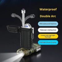 Briquet électronique USB écologique, design moderne, charge créative, tube flexible et étanche pour cigarette fumée, cadeau unique