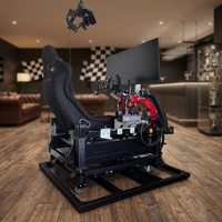 Cockpit de simulateur de course avec plateforme 4-DOF, expérience de conduite immersive pour les simulateurs de course, compatible avec iRacing