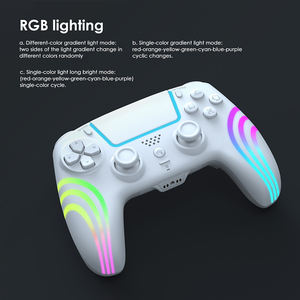 Manette de jeu sans fil HS-PS5230 avec double vibration, joystick lumineux RGB pour P5, accessoires de jeu PC - Product Image 3