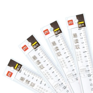 Deli Student Ruler 20cm Transparent Plastic Easy Read <b>Measurement</b> <b>Tool</b> for School Office Use - Product Image 5