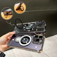 Funda de Teléfono de Acrílico Transparente de Lujo, Anti-Caídas, para iPhone 11 12 13 14 15 16 17 Pro Max XR XS MAX