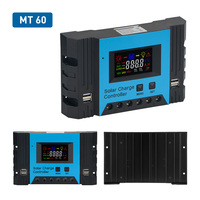 Contrôleur de charge solaire MPPT avec écran LCD PWM série MT 12v/24v/48V, contrôleur d'éclairage, courant nominal 10A, puissance PV maximale 2880W