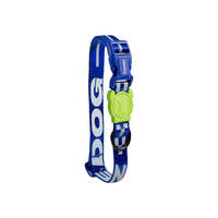 Collier pour chien Astro Collar bleu réfléchissant avec breloque verte Alien