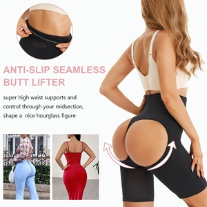 Faja moldeadora de cuerpo de cintura alta para mujer, ropa moldeadora de glúteos con Control de barriga acolchado, <span class=keywords><strong>bragas</strong></span> moldeadoras adelgazantes transpirables - Product Image 6