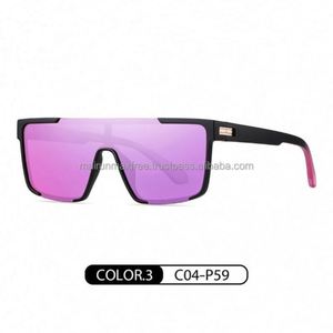 Lunettes de soleil polarisées UV400 de sécurité avec protection latérale, monture TR90 personnalisée, verres TAC de haute qualité, tendance, bleu et or, pour hommes et femmes, vente en gros - Product Image 6
