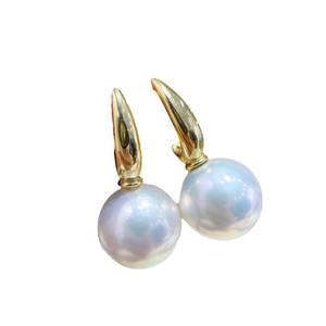 Accessoires en argent S925 pour la création de bijoux, boucles d'oreilles en argent tendance avec perles rondes de 8 à 13 mm, plateau vide pour boucles d'oreilles 22180 - Product Image 5