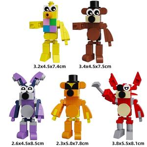 ตัวต่อฟรีดดี้ ฟาซแบร์ บอนนี่ ฟ็อกซี่ ตุ๊กตาโกลเด้น ของเล่นตัวต่อ <span class=keywords><strong>FNAF</strong></span> เกมสร้างสรรค์ ของขวัญสำหรับเด็ก ตัวต่ออิฐ ชุดตัวต่อ - Product Image 4