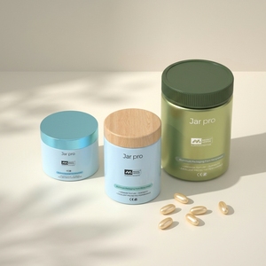 Wholesale Empty Probiotic Powder Container Customizable Aluminum Supplement Jar Medicine Packaging - Product Image 1