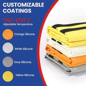 Couverture ignifuge en fibre de verre enduite de silicone à épaisseur personnalisée, résistante aux hautes températures - Product Image 4