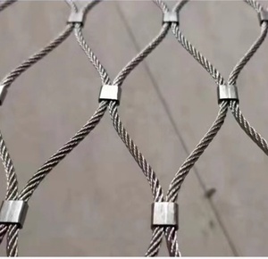 Hohe Zug festigkeit Flexibler Vogelkäfig Edelstahl Drahtseil gitter Netz Voliere nnetz im erweiterten Stil für Papageien - Product Image 4