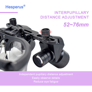 New Ergonomic Dental Loupes Adjustable 4x-6x Ergo Magnifier <strong>Binocular</strong> Loupe With 5W Light Wireless Electric Power Source With CE - Product Image 5