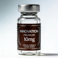 Impression d'étiquettes imperméables en feuille d'argent directement de l'usine, flacons de peptides de 3 ml, 5 ml, 10 ml