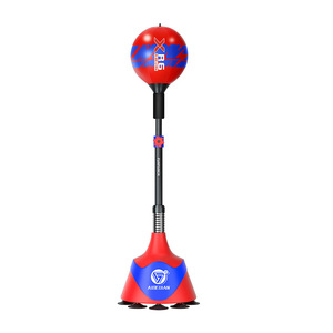 Balón de Boxeo de Poliuretano PU Profesional Abj Modelo 06 para Adultos y Niños, Balón de Reacción Portátil y Duradero para Entrenamiento de Golpeo - Product Image 1