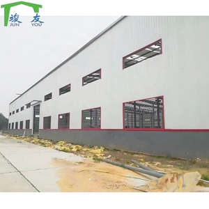 Sắt đỏ thép kim loại H chùm prefab kho máy bay khung thép xây dựng nhịp lớn lưu trữ kho kho xây dựng - Product Image 1