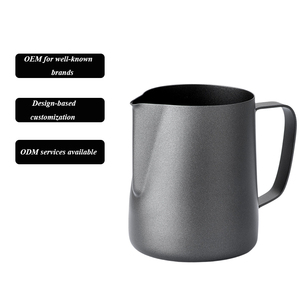 Échantillon gratuit <span class=keywords><strong>pot</strong></span> à <span class=keywords><strong>lait</strong></span> 12oz 30oz pichet à mousseur à <span class=keywords><strong>lait</strong></span> en acier inoxydable expresso <span class=keywords><strong>cappuccino</strong></span> café Latte Art tasse pichet à vapeur - Product Image 1