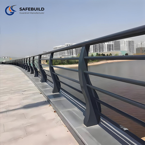 Dầm thép mạ kẽm nhúng nóng cho đường cao tốc và cầu Sông Hệ thống rào chắn bảo vệ cầu cường độ cao - Product Image 2