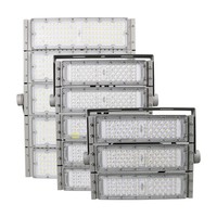 Projecteur LED modulaire à haut lumen pour éclairage extérieur de stades, projecteur LED à module réglable pour terrains de sport et parkings