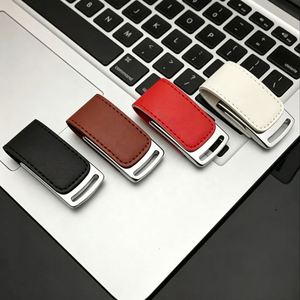 Clé USB promotionnelle en cuir personnalisée en gros 2.0 3.0 Nouveau cadeau 2 Go 4 Go 8 Go 16 Go 32 Go 64 Go 128 Go - Product Image 4