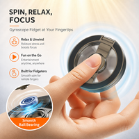 Support de téléphone magnétique en alliage de zinc avec anneau, Fidget Spinner, support pliable, antidérapant, anti-stress, pour lit et bureau, vente en gros