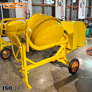 Bétonnière mobile électrique diesel/essence GZD de petite taille (350L, 500L, 700L) avec <span class=keywords><strong>moteur</strong></span> pour la construction résidentielle - Product Image 3