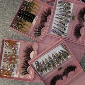 Nouvel ensemble de faux cils et de capsules d'ongles de luxe pour grossistes – Ongles à presser personnalisés en gros, livraison gratuite, nouveau design - Product Image 5