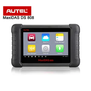 AUTEL MaxiDAS DS808 alat diagnostik mobil, alat pemindai OBD2 DS708 versi lebih baru