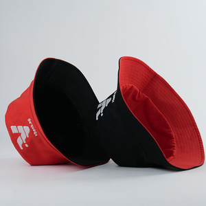 Chapeau seau réversible des <span class=keywords><strong>deux</strong></span> côtés avec logos de broderie personnalisés, chapeau Bob réversible 100% en coton biologique avec logo personnalisé - Product Image 3