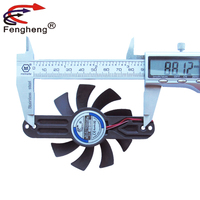 Haute qualité 8015 support axial sans cadre ventilateur de refroidissement DC 5V 12V 24V noir Mini ventilateur de refroidissement pour chauffage