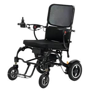Kursi roda listrik lipat, kursi roda listrik portabel perjalanan ringan harga murah
