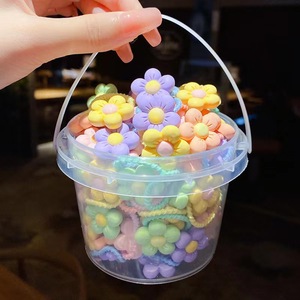 Lot de 50 élastiques à cheveux pour enfants, motifs de dessins animés, accessoires pour cheveux d'enfants - Product Image 5