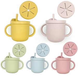 Taza de almacenamiento sin derrames y sin BPA para bebé, vaso plegable de silicona para aperitivos con tapa - Product Image 1